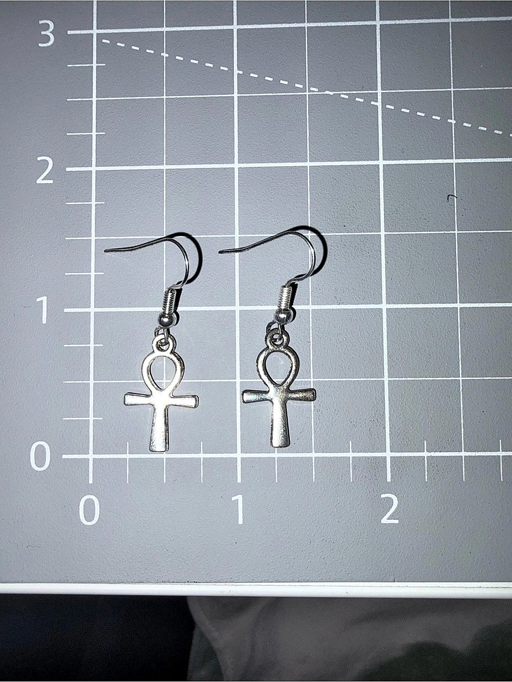 Silver Cross Earrings
